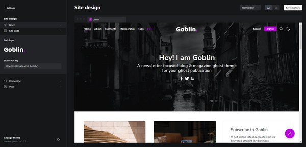 Picture for the post [Theme Update] What New on Goblin v1.1.0